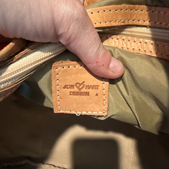 Jon Hart Tyler Tote Red Monogrammed - Picture 11 of 12